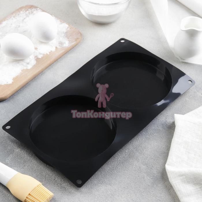 Силиконовая форма диски d20 высота 2 см