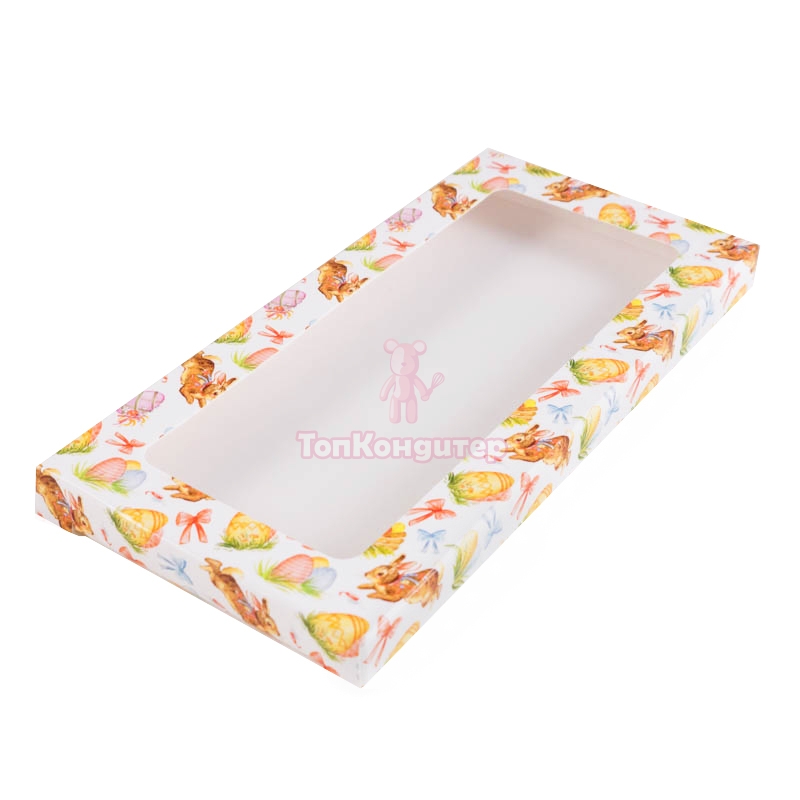 Коробка под шоколадку "Пасхальные яйца" 18 см*9 см*1,4 см