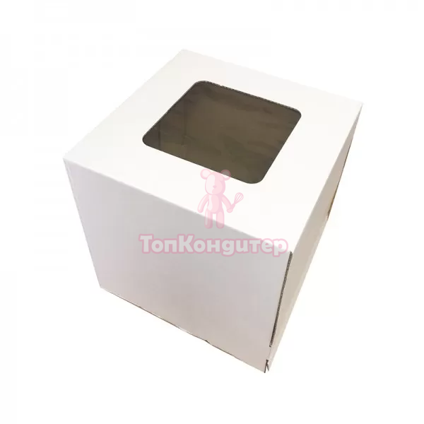 Коробка для торта 30 см*30 см*30 см с окном