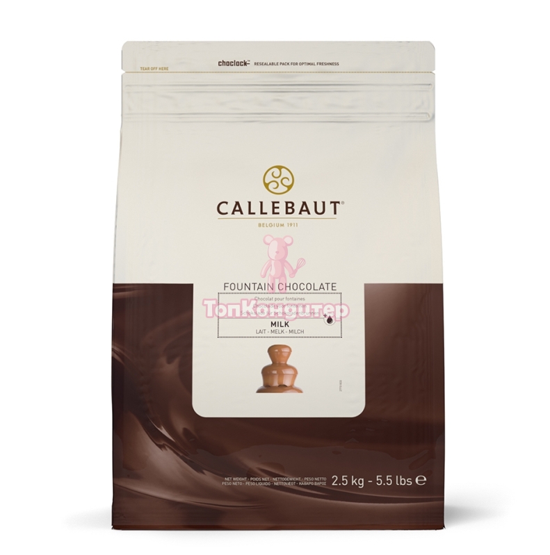 Шоколад молочный Callebaut для фонтана 37,8% 2,5 кг