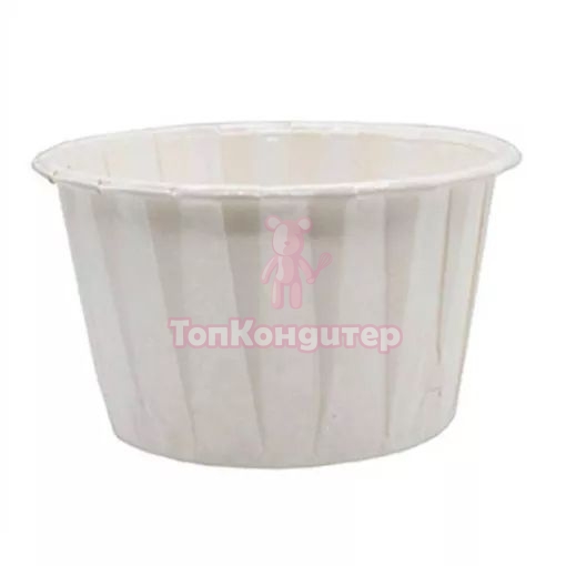 Капсулы для капкейков "белый" 1шт.