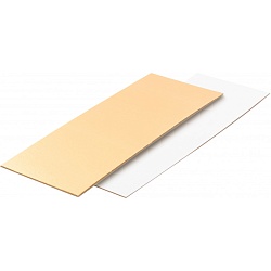 Подложка под рулет "Золото/Белая" 29 см*10,8 см, толщина 1,5 мм