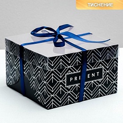 Коробка на 4 капкейка "Present"