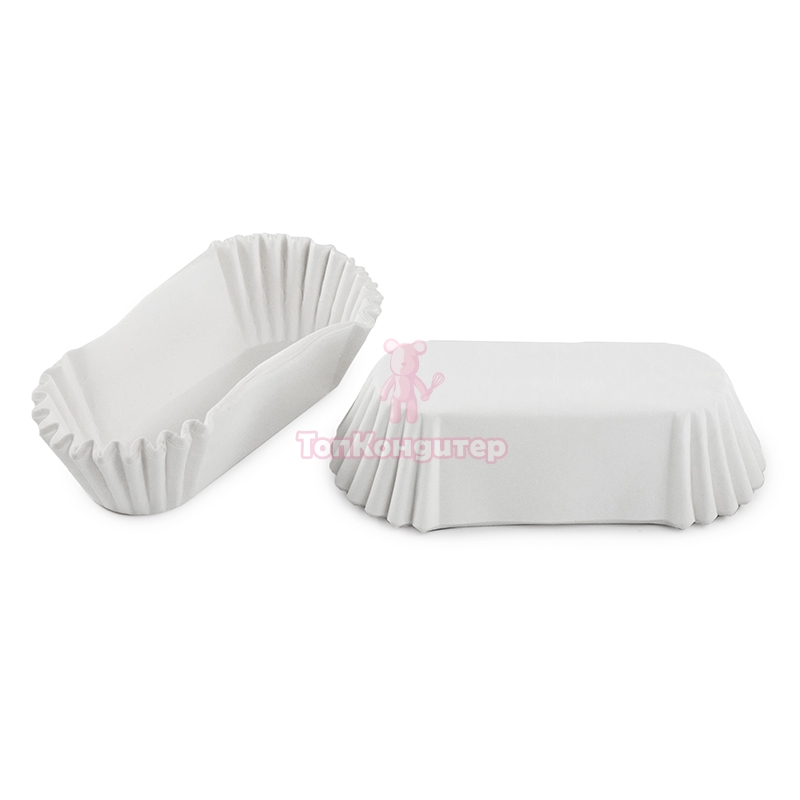 Тарталетка эклер белая 2,8 см*7,8см*2,5 см 50 шт